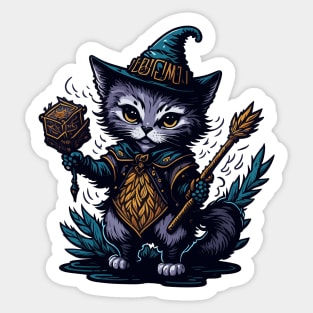 Kitten Wizard II Sticker